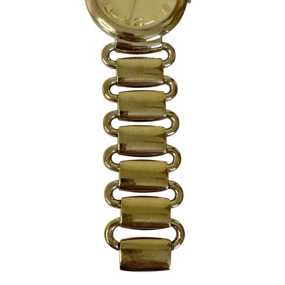 MARC BY MARC JACOBS Stainless Steel Gold Tone Chain Link Bracelet Watch - Picture 5 of 9